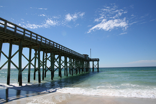 suspended in "work world" or "out to sea" for some R&R?